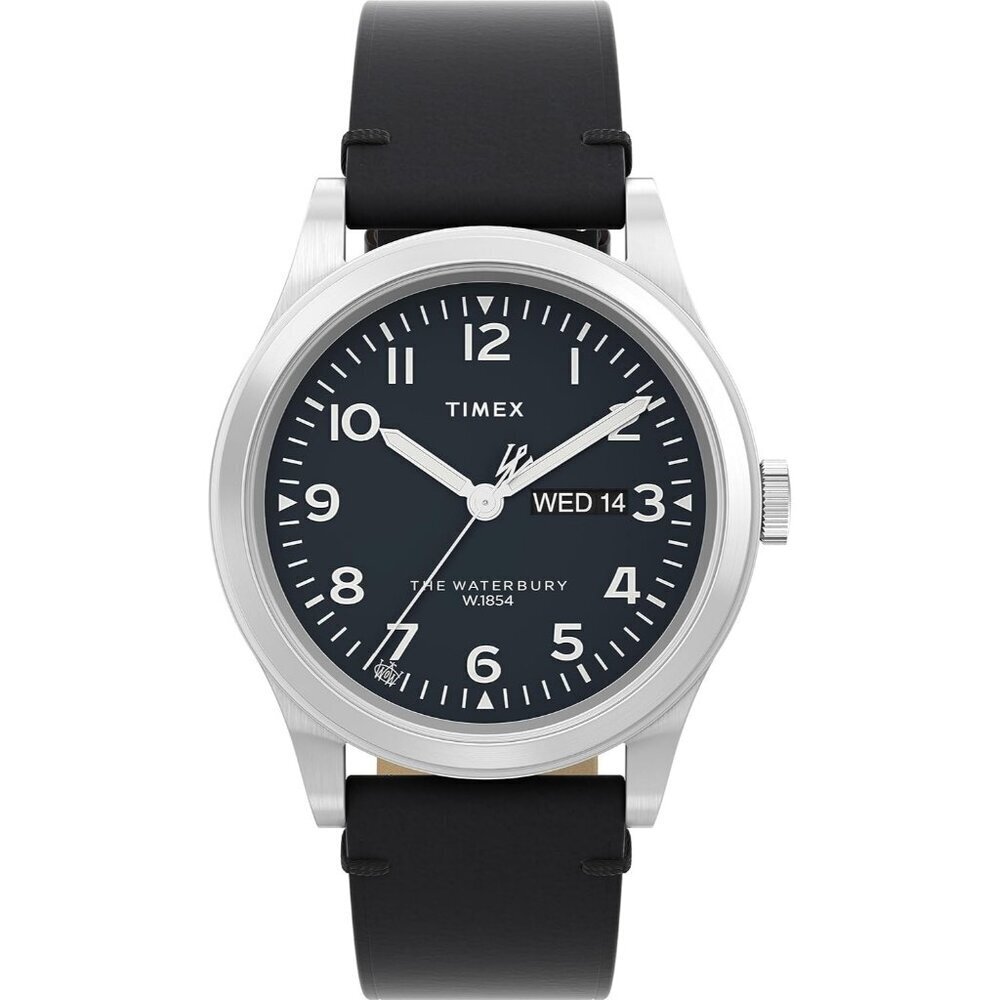 Men’s Black-Black Stainless Steel Analog Stylish Comfortable Buckle Wrist Watch
